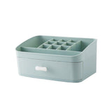 Elegante organizador de maquilhagem azul