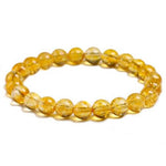 Elegante pulseira de citrino amarelo / 16 cm