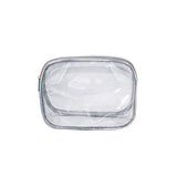 Estojo de cosméticos transparente tamanho pequeno