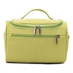 Estojo de maquilhagem com múltiplos bolsos verde claro