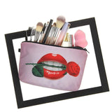 Estojo de maquilhagem para batons rosa