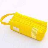 Estojo de maquilhagem para pincéis amarelo