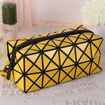 Estojo de maquilhagem simples amarelo