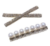 Ganchos de cabelo com strass e pérolas valor por defeito título