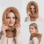 Gorro balaclava castanho para mulher título por defeito