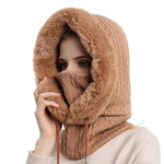 Gorro balaclava castanho para mulher título por defeito