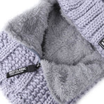 Gorro balaclava cinzento com pompon título por defeito