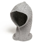 Gorro balaclava cinzento de malha título por defeito