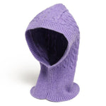Gorro balaclava roxo de malha título por defeito