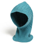 Gorro balaclava tricotado turquesa título por defeito