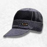 Gorro-boné elegante cinzento