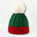 Gorro com pompon vermelho e verde título por defeito
