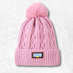 Gorro rosa com pompon título por defeito