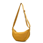 Grande bolsa de cintura em nylon amarelo