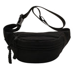 Grande bolsa de cintura moderna preto