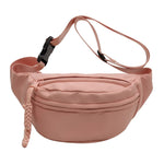 Grande bolsa de cintura moderna rosa