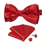 Laço vermelho vermelho caxemira