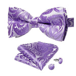 Laço vintage roxo paisley roxo lavanda