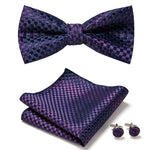 Laço xadrez roxo valor por defeito título