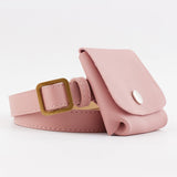 Mini bolsa de cintura cor-de-rosa