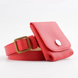 Mini bolsa de cintura vermelho