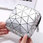 Mini bolsa de maquilhagem prata