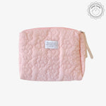 Necessaire acolchoada cor-de-rosa