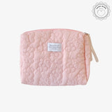 Necessaire acolchoada cor-de-rosa