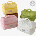 Necessaire almofadada grande branco