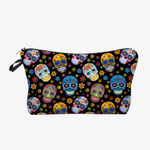 Necessaire caveira mexicana preto