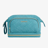 Necessaire com 3 compartimentos azul