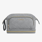 Necessaire com 3 compartimentos cinzento