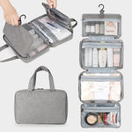 Necessaire com gancho cinzento