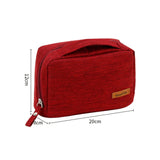 Necessaire compacto vermelho