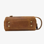 Necessaire de couro castanho para homem