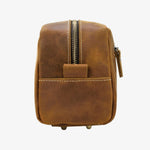 Necessaire de couro castanho para homem
