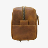 Necessaire de couro castanho para homem