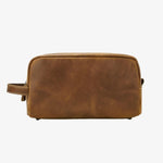 Necessaire de couro castanho para homem