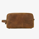 Necessaire de couro castanho para homem