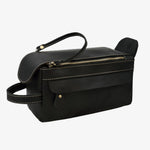 Necessaire de couro masculino preto