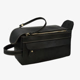 Necessaire de couro masculino preto