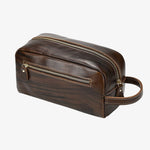 Necessaire de couro para homem castanho café
