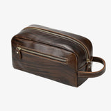 Necessaire de couro para homem castanho café