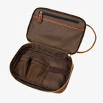 Necessaire de couro vintage masculino