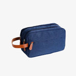 Necessaire de viagem com pega azul