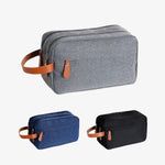 Necessaire de viagem com pega cinzento