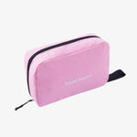 Necessaire de viagem pendurável cor-de-rosa