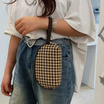 Necessaire feminina da moda castanho