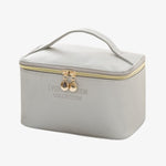 Necessaire feminina elegante cinzento