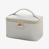 Necessaire feminina elegante cinzento